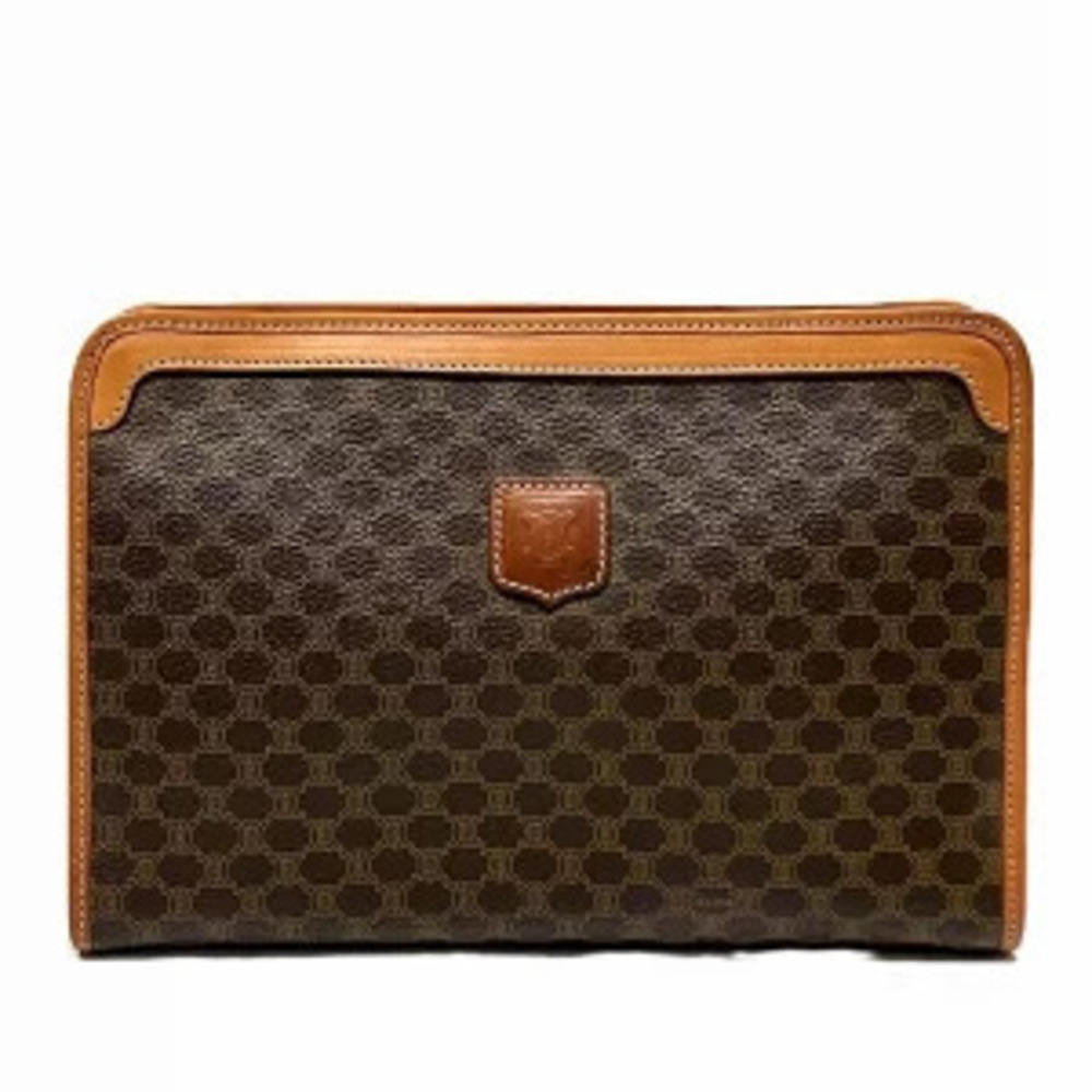 Celine Macadam Leather Shoulder Bag